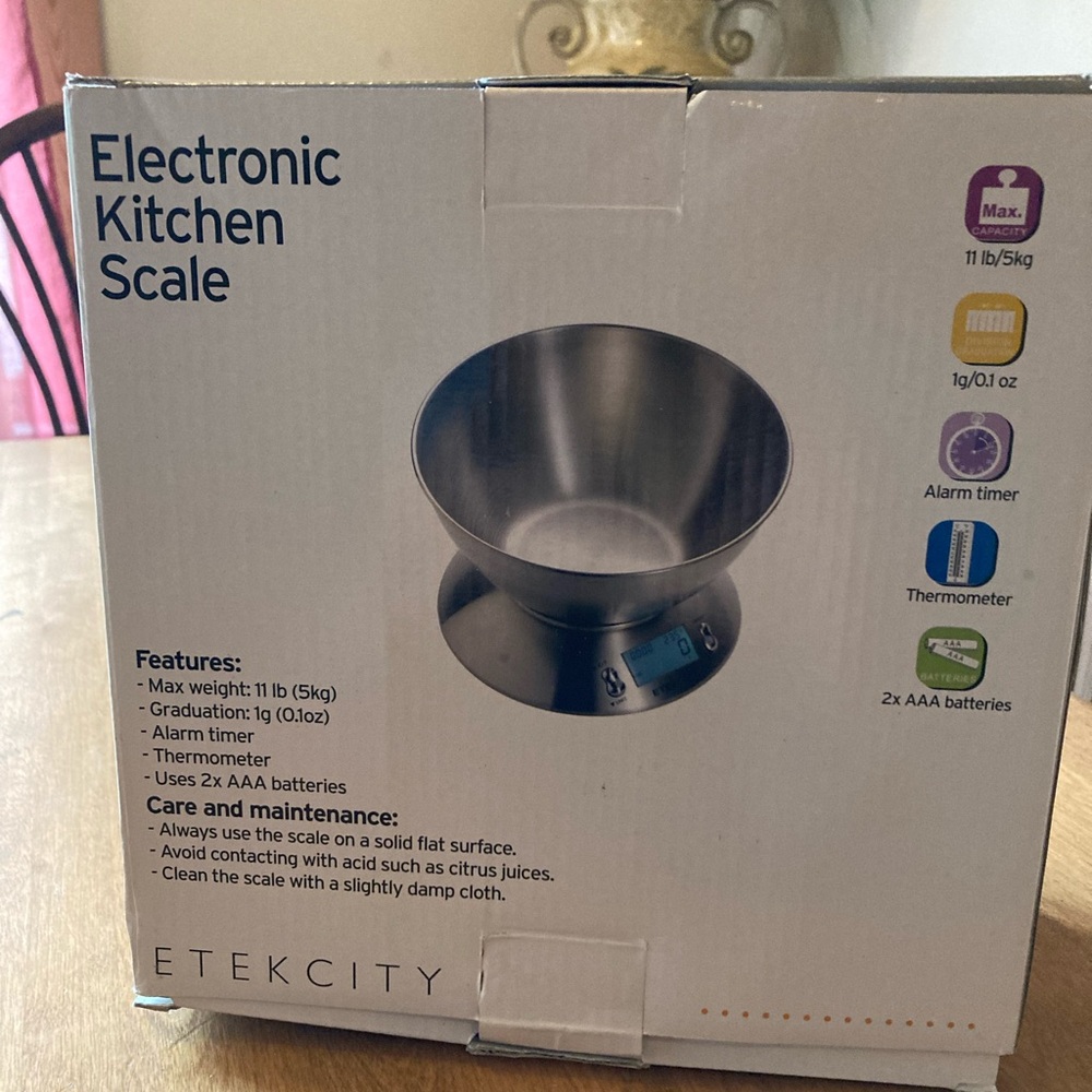 Etekcity Digital stainless steel kitchen food scale